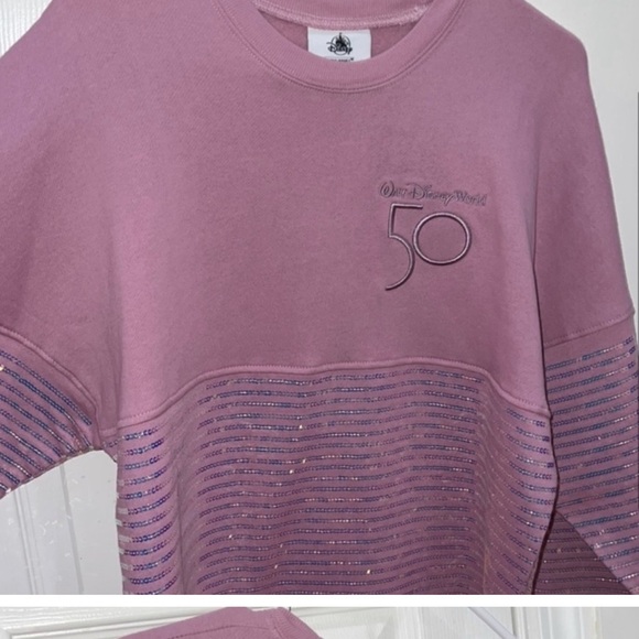 Disney sequin spirit jersey pink L - Picture 6 of 8